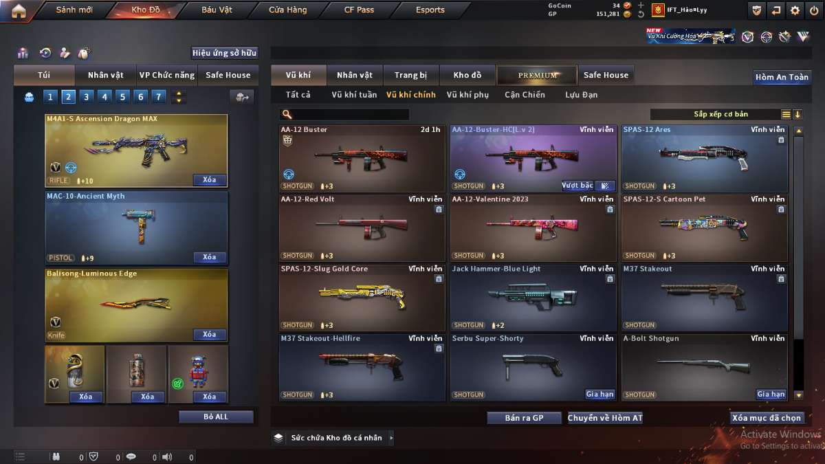 shop acc cf uy tin gia re